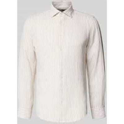 slim fit zakelijk hemd met kentkraag