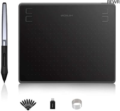 RFWR® Digitale Grafische Tablet 6,3x4 Inch met 4 Sneltoetsen en 8192 Niveaus van Druksensitiviteit
