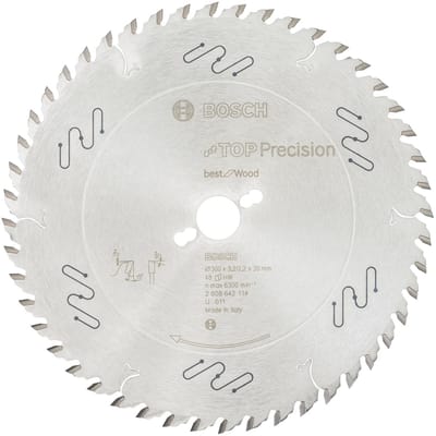 Bosch - Cirkelzaagblad Top Precision Best for Wood 300 x 30 x 3,2 mm, 48