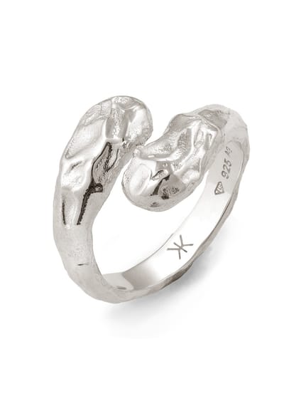 KUZZOI - Ring - Wikkelring Heren Biologisch 925 Sterling Zilver Geschenken voor Mannen - Heren