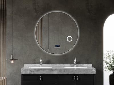 Mawialux LED Badkamerspiegel - Bluetooth - Livia - 90cm - mat zwart