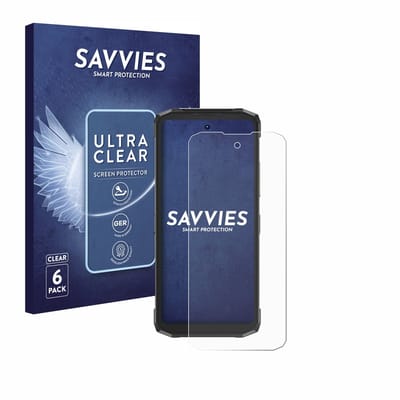 Savvies - Screenprotector voor Doogee Fire 6 Power - Folie Beschermfolie transparant 6 Stuks
