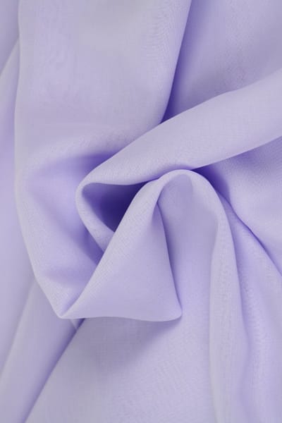 15 meter chiffon stof - Lavendel - 100% polyester