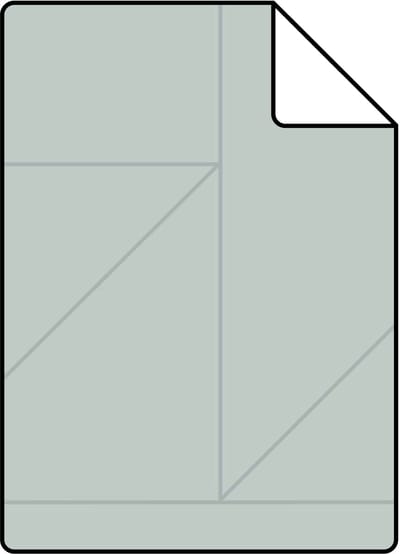 Proefstaal Origin Wallcoverings behang grafische lijnen celadon groen - 26,5 x 21 cm - 347722-S