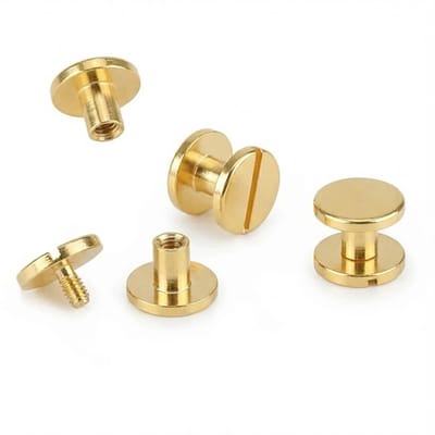 Boekschroeven M5 x 5 mm in goudkleur voor houtbewerking, meubelmontage en DIY-projecten