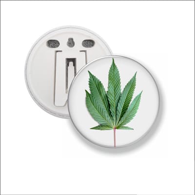 Button Met Clip - Weed