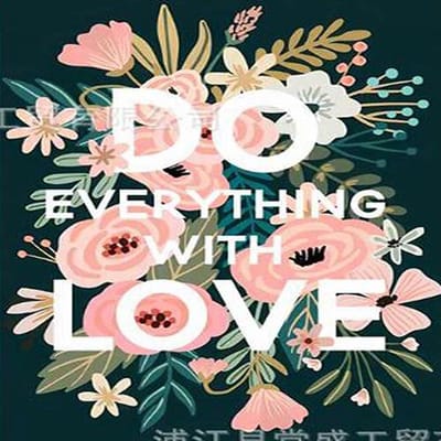Diamond Painting - Do it with Love - Volledig - Ronde steentjes - 50x40