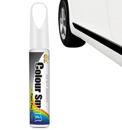 TLVX Lakstift Wit / Auto Schade Kras Reparatie Pen Verf Kwastje / Car Scratch Repair White / Lak Schade herstel Auto / Motor / Scooter / Fiets / E-Bike / Fatbike / Kras Verwijderen / Steenslag / Sleutelschade Deur / Waterproof / Permanent Lak Herstel