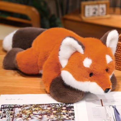 30-60Cm Nieuwe Knuffel Anime Figuur Pop Veranderd in Rode Panda Pluche Pop Pluizig Haar Rode Wasbeer Dieren Knuffel Kussen Kinderen 30cm