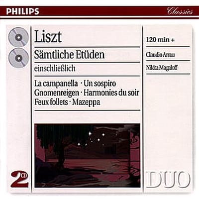 Nikita Magaloff, Claudio Arrau - Liszt: The Complete Etudes (CD) (Complete)
