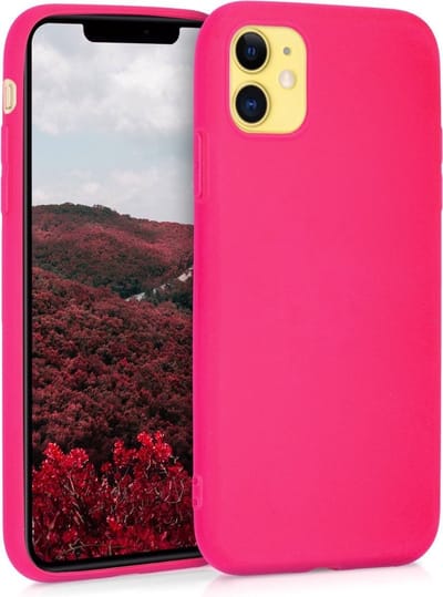 kwmobile telefoonhoesje geschikt voor Apple iPhone 11 - Hoesje voor smartphone - Back cover in neon roze