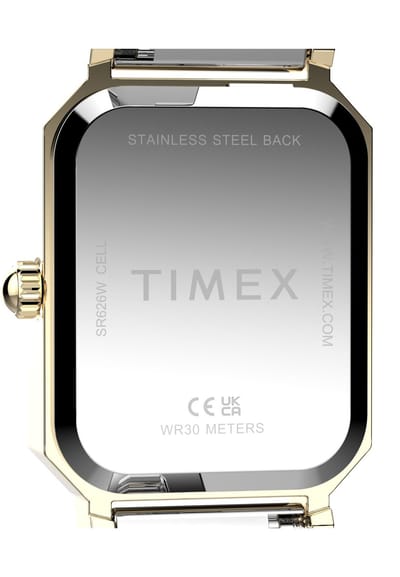 Timex Vivienne Trend Quartz Analoog Horloge Tweekleurig En Goudkleurig Kast Gemaakt Van 100% Legering En Een Band Van 100% Legering 21 mm TW2Y72000AJ