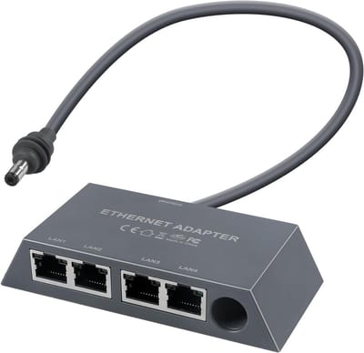 4-Poorts Ethernet Adapter voor Starlink Gen 3 en Starlink Mini voor Bedraad Netwerk