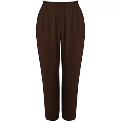 Dames fuselftaille broek van crêpe Mat Fashion