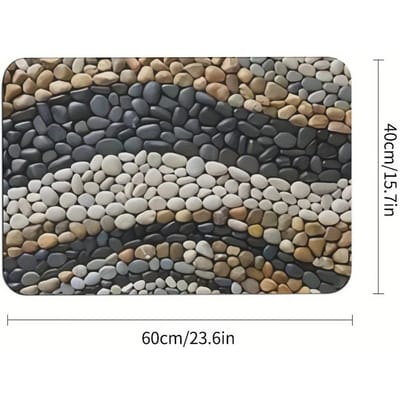 Diatomeeënaarde Vloermat Vocht absorberende Badkamervloermat Badkamerdeur Voetmat Steen Entree Deur Antislip Mat 80 * 120cm