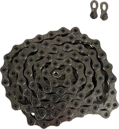 KMC Single speed X1 Silver, 146 links - Inclusief verbindingsschakel - Geschikt voor Tandem