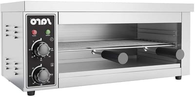 Elektrische Salamander Grill - Gratineeroven Warmhoudplaat - Professioneel Grillen - Roestvrijstalen Behuizing - 61 x 32.5 x 28 cm - Zilver