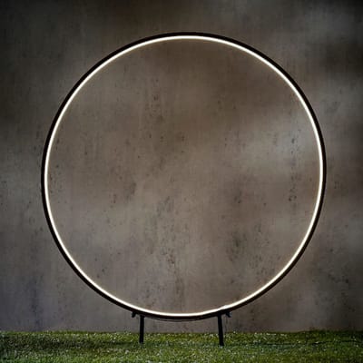 Luca Lighting Tuinsteker Neon Cirkel 60cm 185 LED Klassiek Wit – Zwart