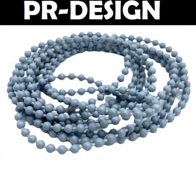 Rolgordijn ketting Kunststof 300 cm eindeloos - grijs