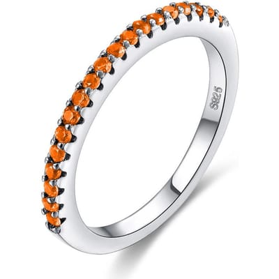 Mode Kleurrijke Zirkonia Ring Kan Gestapeld Worden Om Te Dragen Damesring Eenvoudige Damesring Feestjuweel Luxe Damesring Cadeau 8 white
