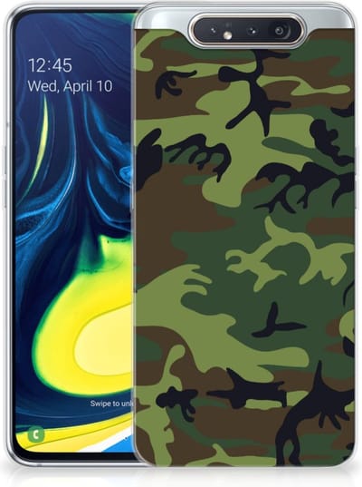 TPU Hoesje voor Samsung Galaxy A80 TPU bumper Army Dark