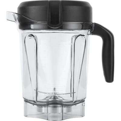 Transparante Voedselmixer Kan met Mesdeksel Vervangende Accessoires Geschikt voor Kan 64oz gray