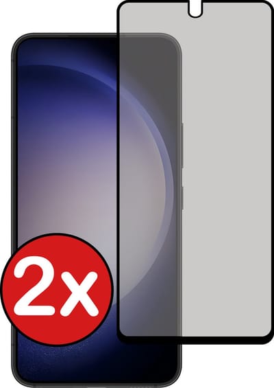 Screenprotector - 2 Stuks - Geschikt voor Samsung Galaxy S23 - Privacy Filter - Beschermglas - Gehard Glas - Tempered Glass - Screen Protector
