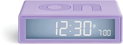 Lexon - Flip Classic - Omkeerbare Wekker - Lila - Lichtpaars