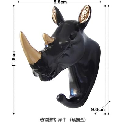 Wandgemonteerd Dierenhoofd Rek Jas Pet Muurhanger Paard Giraffe Eland Olifant Haak Decoratieve Kamerdecoratie Badkameraccessoire