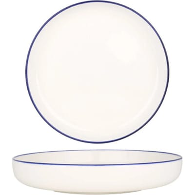 Rinart Diepbord - Blue Edge - Porselein - 19 cm (500cc) - set van 6