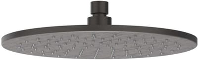 IVY Toebehoren Hoofddouche medium 25cm met antikalk nozzels RVS316 geborsteld carbon black PVD