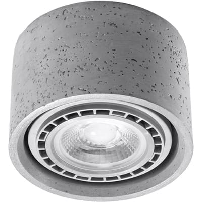 Betonnen plafondlamp Sollux Lighting Basic 1