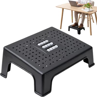 Voetsteun Onder Bureau - Voetenbankje Kantoor - Verbeteren Zithouding - Met Antislip Pads - 36 x 29 x 14 cm