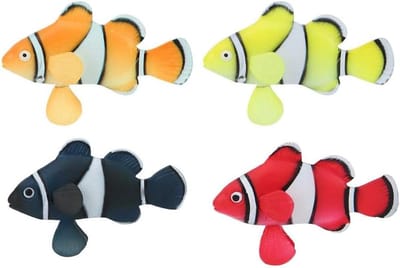 Ronte - Kunstmatige Clownfish voor Aquarium - Lichtgevend - 4 Stuks - Decoratief - Nep Tropische Vissen - Levensecht Zwemmen - Onderwater Landschap Decoratie