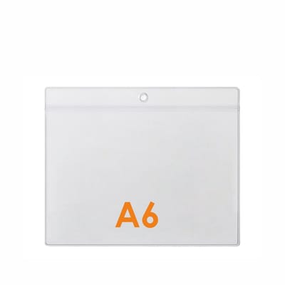 10 stuks - A6 Prijskaarthoesje / Meubelkaarthoes / Kaarthouder / Badgehouder - Type PHS-A6-Liggend