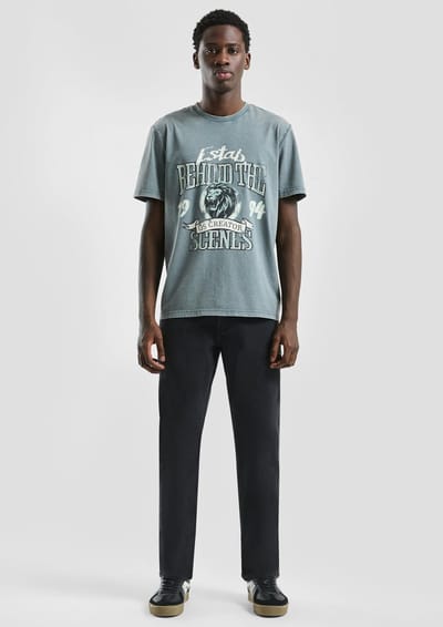 Q/S designed by - Heren broek - Maat 36/L34 - Mannen - 99Z8 GREY/BLACK - katoen