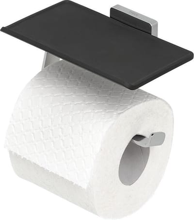 Tiger Toiletrolhouder Dock - Rvs Geborsteld - Met Planchet - Wandmontage