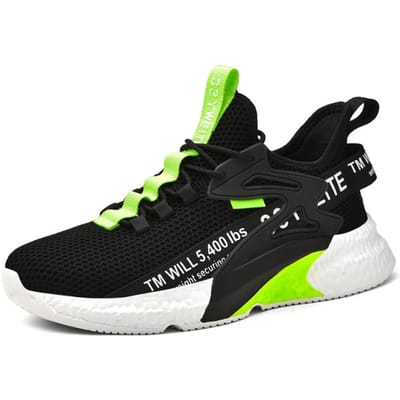 Heren Casual Schoenen Mode Ademend Buitensporten Licht Grote Maat Mesh Zomer Sneakers Heren Gevulkaniseerde Herenschoenen 40 black