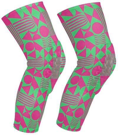 Beschermende Kniepads - Dans Pads - Sport Bescherming - Honingraat Impact Bescherming - One Size - Abstracte Vormen