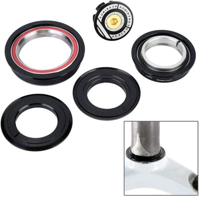 Bicycle Handlebar Set voor Fietsen, Tapered Steerlager en CNC AL6061 T6 Handvatten, Lichtgewicht en Duurzaam