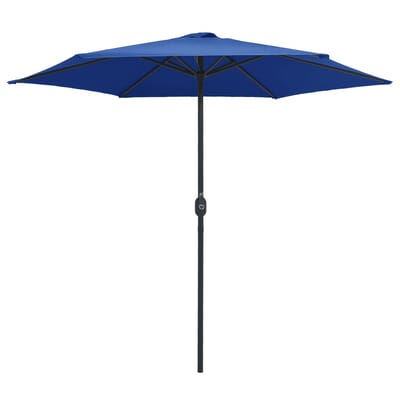 vidaXL - Parasol - met - aluminium - paal - 270x246 - cm - azuurblauw