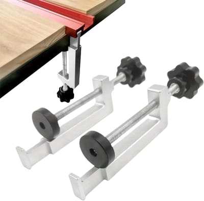 Geleiderailklemmen - Tafelzaag Klem - Nauwkeurig Zagen - Universele Stabilisator - Aluminium Legering - Zwart