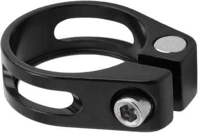 Fietszadelbuisclip - Zadelpenklem - Zadelhoogte Verstellen - Lichtgewicht Aluminium - 28.6/31.8/34.9mm - Zwart