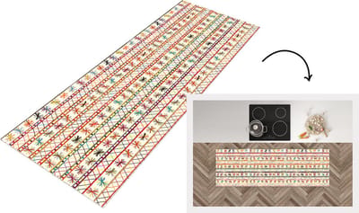 Keukenloper - Loper keuken - Regenboog - Zuid-Amerika - Patronen - 150x50 cm - Keukenloper vinyl
