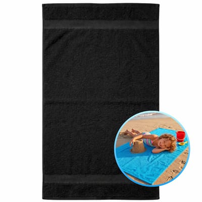 Funnies Kinderstrandlaken 70x140cm Antraciet - Strandlaken Voor Kinderen - 100% Katoen