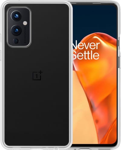 Hoesje - Geschikt voor OnePlus 9 - Sterk & Shockproof - Siliconen Case - Hoes Cover - Telefoonhoes - Transparant