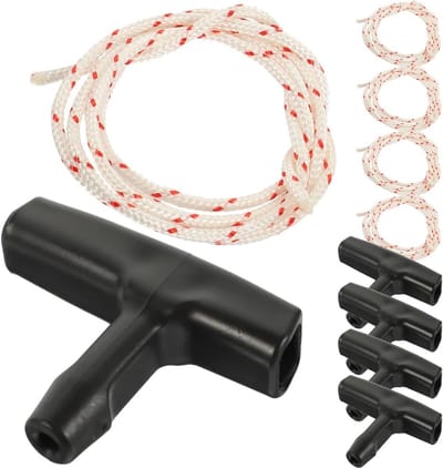 5 x Noodstartkabel Trekkoord voor Garagedeur en Zoldertoegang, Stevig Plastic Handvat en Duurzaam Ontwerp