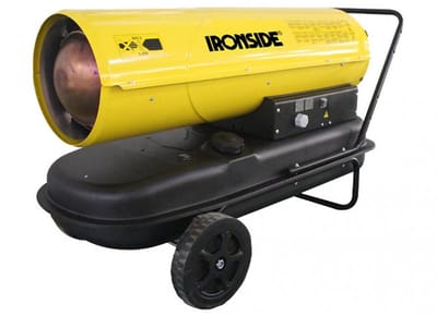 Ironside Heteluchtkanon Diesel 30 kW met Thermostaat — 720 m³/u, 38 L tank, IPX4 - Ironside heteluchtkanon 30 kW, dieselkanon 30kW, mobiele dieselverwarmer 30 kW, bouwplaats verwarming 30 kW, heteluchtkanon met thermostaat, 720 m3/u dieselheater