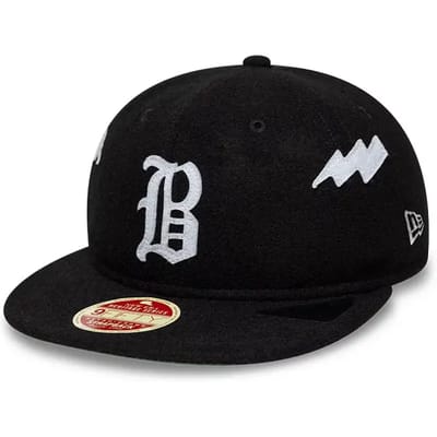 New Era Atlanta Braves Heritage Retro Crown 9FIFTY Pet, zwart