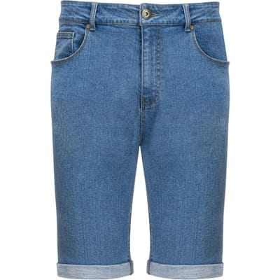 Milanoro - Uitverkoop: stijlvolle, comfortabele jeansshort voor heren - Lichtblauw - L